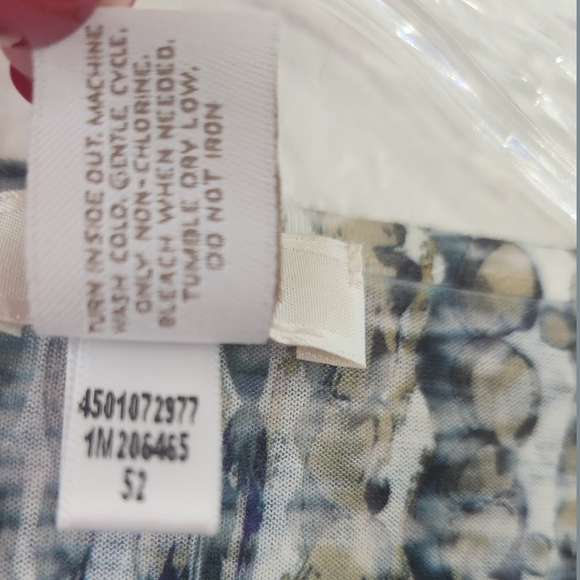 Chico's Python Print Sequin Dressy Tank Top Sz 3 Chico's - Picture 7 of 7